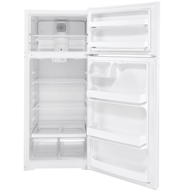 GE 17.5-cu ft Top-Freezer Refrigerator ( White ) ENERGY STAR Certified