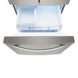 LG Standard-Depth 21.8-cu ft 3 -Door French Door Refrigerator with Ice Maker ( Stainless Steel )