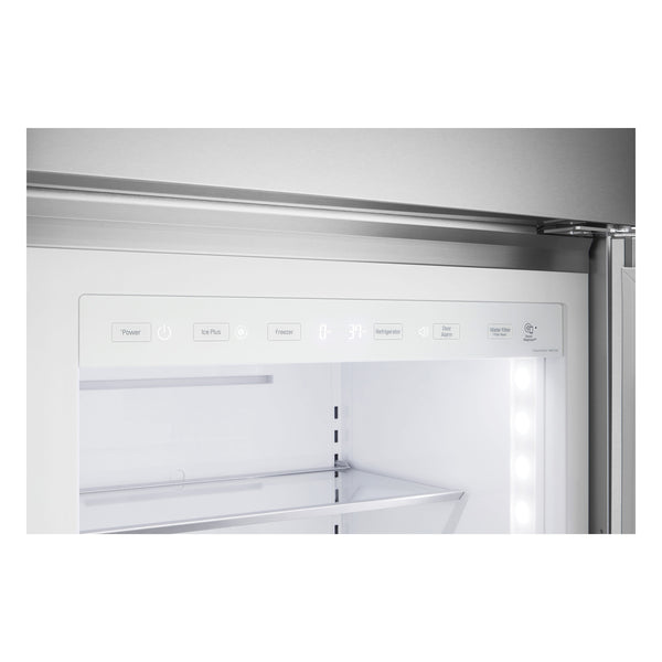 LG STUDIO 25.6-cu ft Counter-Depth Side-by-Side Refrigerator Built-In Smart Compatible with Ice Maker ,Water and Ice Dispenser ( Stainless Steel )