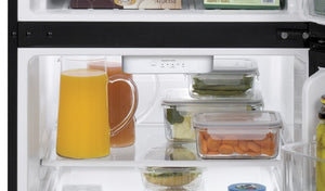 GE 11.55-cu ft Counter-Depth Top-Freezer Refrigerator ( Black ) ENERGY STAR Certified