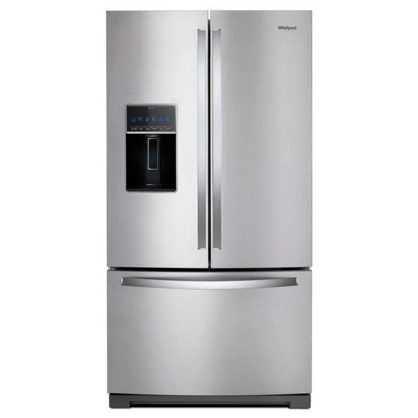Whirlpool Standard-Depth 26.8-cu ft 3 -Door French Door Refrigerator with Ice Maker with Water and Ice Dispenser ( Fingerprint Resistant Stainless Steel ) ENERGY STAR Certified