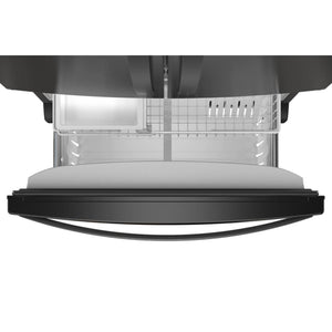 Whirlpool Counter-Depth 20-cu ft 3 -Door French Door Refrigerator with Ice Maker ( Black ) ENERGY STAR Certified