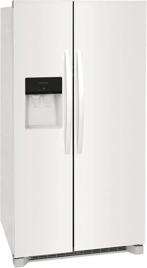 Frigidaire 25.6-cu ft Side-by-Side Refrigerator with Ice Maker ,Water and Ice Dispenser ( White ) ENERGY STAR Certified