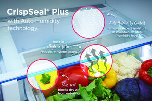 Frigidaire Gallery Standard-Depth 27.8-cu ft 3 -Door French Door Refrigerator with Dual Ice Maker with Water and Ice Dispenser ( Fingerprint Resistant Black Stainless Steel ) ENERGY STAR Certified