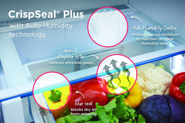 Frigidaire Gallery Standard-Depth 27.8-cu ft 3 -Door French Door Refrigerator with Dual Ice Maker with Water and Ice Dispenser ( Fingerprint Resistant Black Stainless Steel ) ENERGY STAR Certified