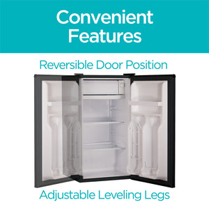 BLACK+DECKER 3.2-cu ft Mini Fridge with Freezer ( Black ) ENERGY STAR