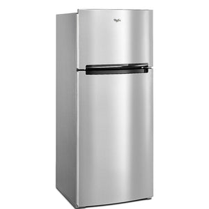 Whirlpool Flexible Storage Bin 17.6-cu ft Top-Freezer Refrigerator ( Fingerprint Resistant Metallic Steel )