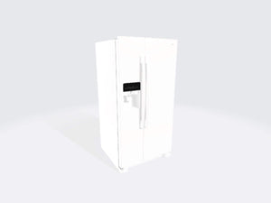 Amana 21.4-cu ft Side-by-Side Refrigerator with Ice Maker ,Water and Ice Dispenser ( White )