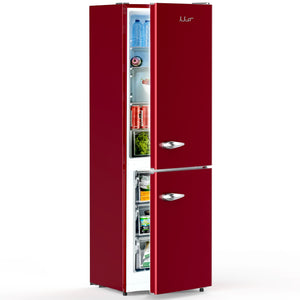 iio Retro-Mod RM1 11-cu ft Standard-Depth Bottom-Freezer Refrigerator Wine Red ) ENERGY STAR Certified