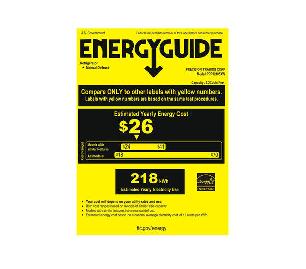 Premium Levella 3.2-cu ft Mini Fridge with Freezer ( Black cabinet with stainless door )