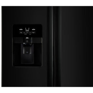 Whirlpool 24.5-cu ft Side-by-Side Refrigerator with Ice Maker ,Water and Ice Dispenser ( Black )