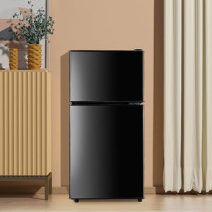 Jeremy Cass 3.5-cu ft Mini Fridge with Freezer ( Black ) ENERGY STAR