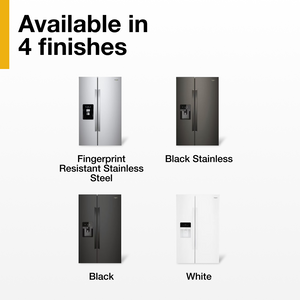 Whirlpool 24.5-cu ft Side-by-Side Refrigerator with Ice Maker ,Water and Ice Dispenser ( Fingerprint Resistant Black Stainless )