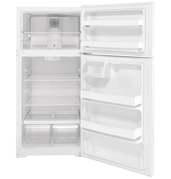 GE 16.6-cu ft Top-Freezer Refrigerator ( White ) ENERGY STAR Certified