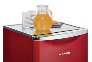 Danby 4.4-cu ft Mini Fridge ( Metallic Red ) ENERGY STAR
