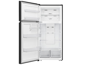 Hisense 18-cu ft Top-Freezer Refrigerator ( Black ) Garage Ready ENERGY STAR Certified