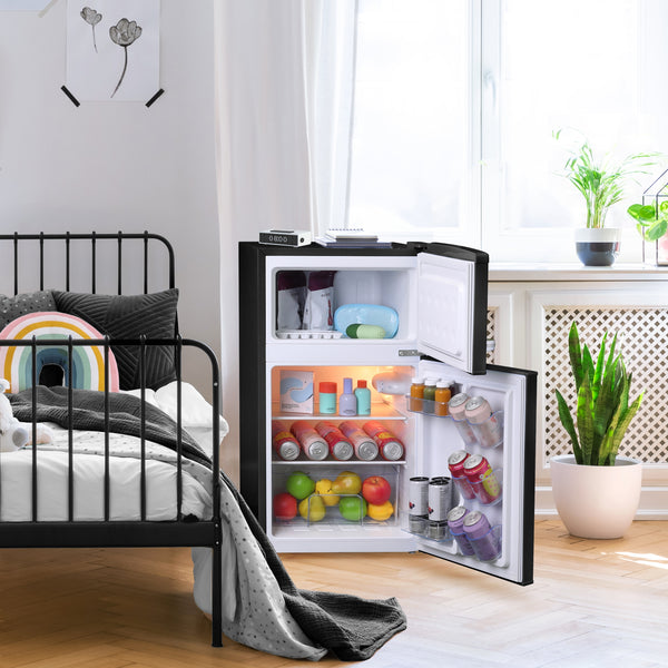 Avanti 3-cu ft Mini Fridge with Freezer ( Black )