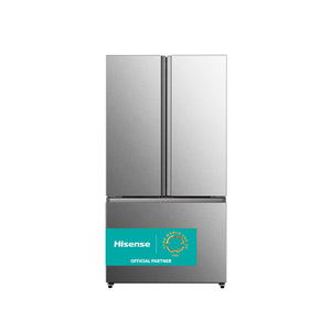 Hisense PureFlat Standard-Depth 26.6-cu ft 3 -Door French Door Refrigerator with Ice Maker with Water Dispenser ( Fingerprint resistant stainless steel ) ENERGY STAR Certified