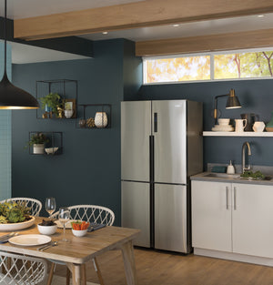 Haier 16.8-Cu. Feet Counter-Depth Bottom-Freezer Refrigerator Ice Maker Optional (sold separately) ( Stainless ) ENERGY STAR Certified