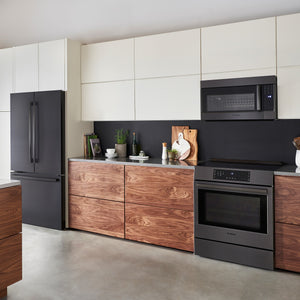 Bosch Counter-Depth 800 Series 21-cu ft 3 -Door French Door Refrigerator with Ice Maker with Water Dispenser ( Black stainless steel ) ENERGY STAR Certified