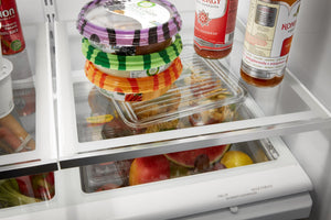 Whirlpool Standard-Depth 22.1-cu ft 3 -Door French Door Refrigerator ( Black ) ENERGY STAR Certified