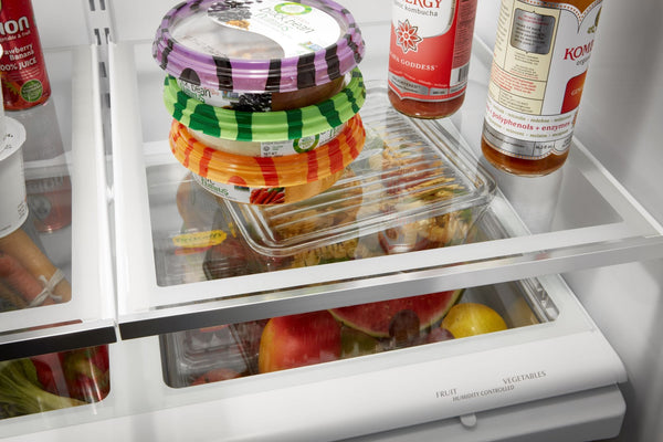 Whirlpool Standard-Depth 22.1-cu ft 3 -Door French Door Refrigerator ( Black ) ENERGY STAR Certified