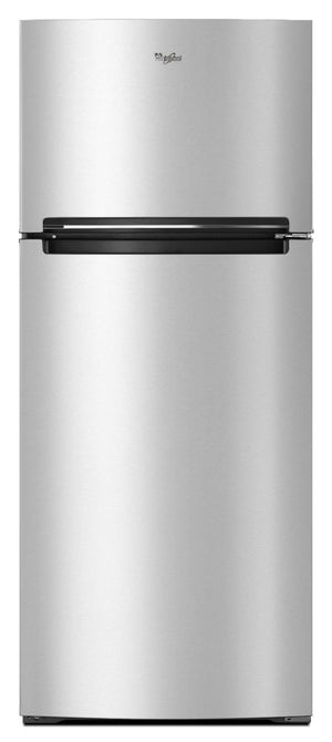 Whirlpool Flexible Storage Bin 17.6-cu ft Top-Freezer Refrigerator ( Monochromatic Stainless Steel )