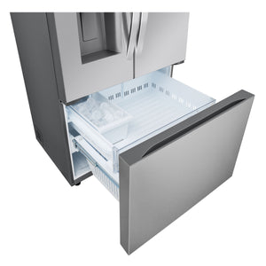 LG Standard-Depth Craft Ice 30.7-cu ft 3 -Door Smart Compatible French Door Refrigerator with Dual Ice Maker with Water and Ice Dispenser ( Stainless Steel ) ENERGY STAR Certified