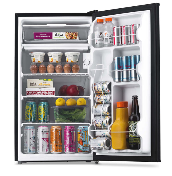 NewAir Mini Fridges 3.3-cu ft Mini Fridge with Freezer ( Black ) ENERGY STAR