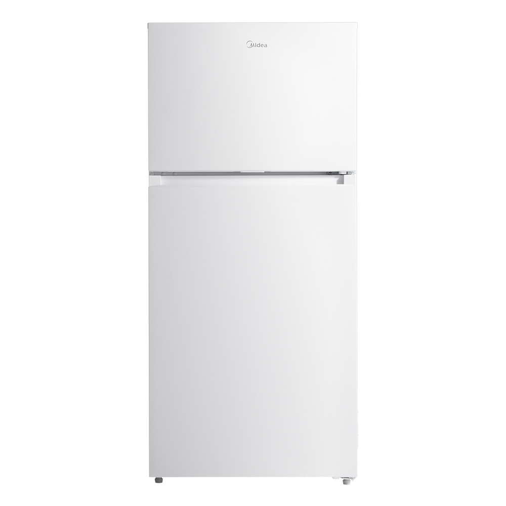 Midea Fingerprint Resistant 14.2-cu ft Counter-Depth Top-Freezer Refrigerator ( White ) Garage Ready ENERGY STAR Certified