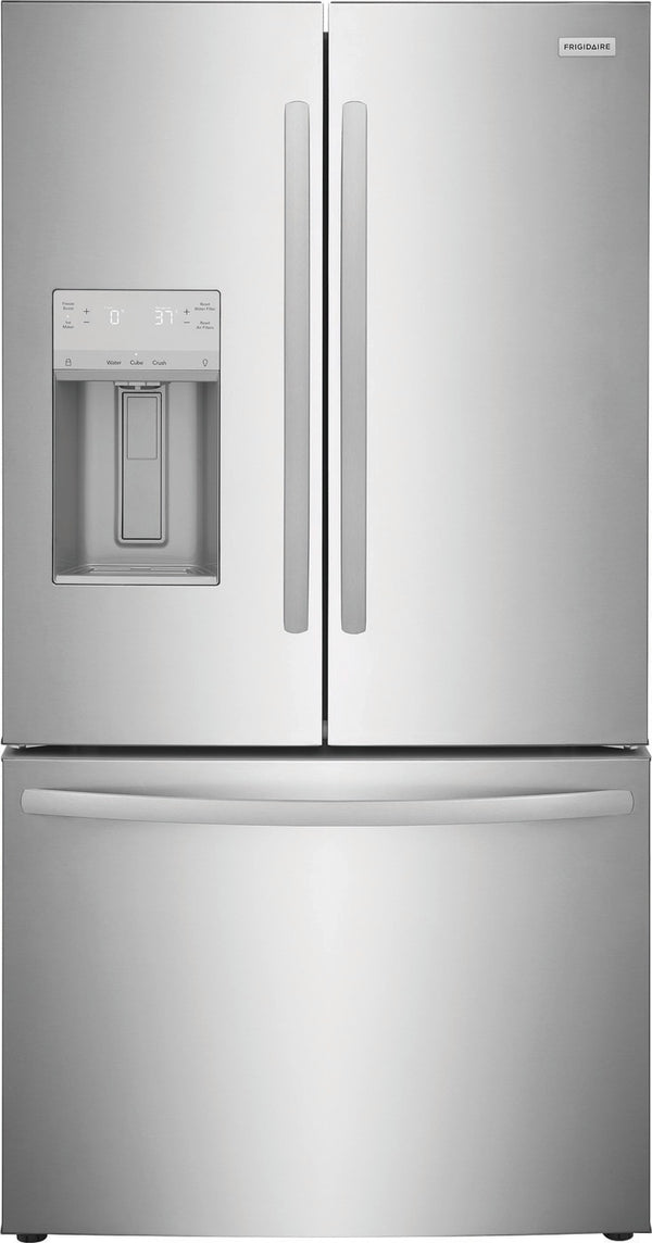 Frigidaire Counter-Depth 22.6-cu ft 3 -Door French Door Refrigerator with Ice Maker with Water and Ice Dispenser ( Stainless steel ) ENERGY STAR Certified