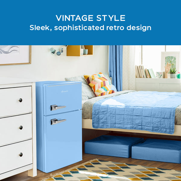 Avanti 3-cu ft Mini Fridge with Freezer ( Robin's Egg Blue )