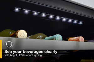 Whirlpool 5.1-cu ft Built-In Mini Fridge ( Stainless steel ) ENERGY STAR