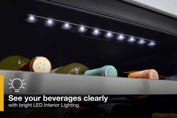 Whirlpool 5.1-cu ft Built-In Mini Fridge ( Stainless steel ) ENERGY STAR