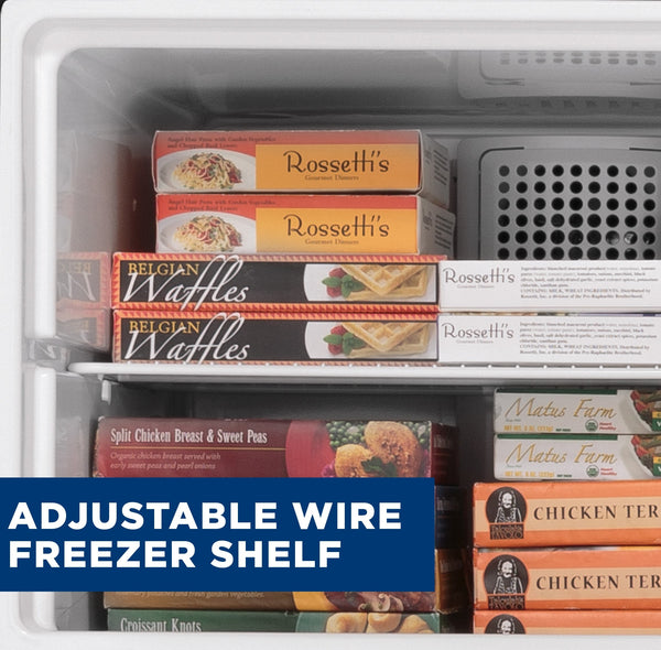 GE 17.5-cu ft Top-Freezer Refrigerator with Ice Maker ( White ) ENERGY STAR Certified