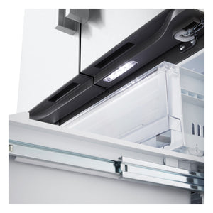 LG Standard-Depth 25.1-cu ft 3 -Door Smart Compatible French Door Refrigerator with Ice Maker ( PrintProof Stainless Steel ) ENERGY STAR Certified