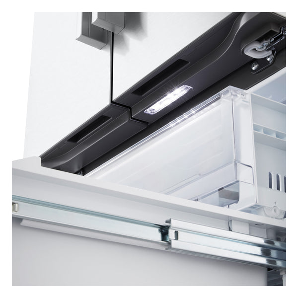 LG Standard-Depth 25.1-cu ft 3 -Door Smart Compatible French Door Refrigerator with Ice Maker ( PrintProof Stainless Steel ) ENERGY STAR Certified