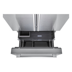 LG STUDIO Counter-Depth 26.5-cu ft 3 -Door Smart Compatible French Door Refrigerator with Ice Maker with Water Dispenser ( PrintProof Stainless Steel ) ENERGY STAR Certified