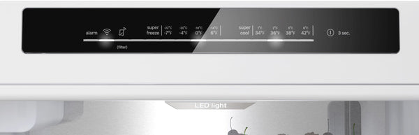 Bosch 800 Series 13-cu ft Counter-Depth Built-In Bottom-Freezer Refrigerator with Ice Maker ( Black ) ENERGY STAR Certified