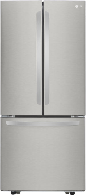LG Standard-Depth 21.8-cu ft 3 -Door French Door Refrigerator with Ice Maker ( Stainless Steel )