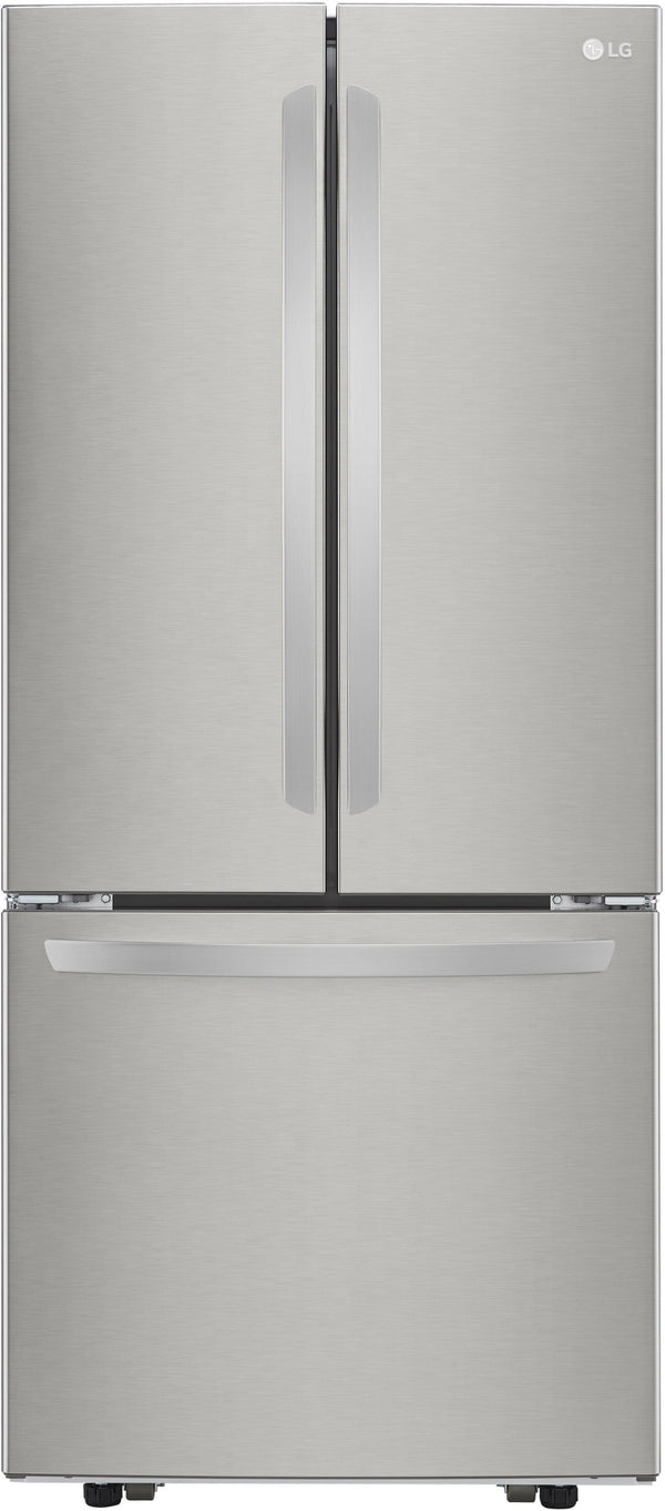 LG Standard-Depth 21.8-cu ft 3 -Door French Door Refrigerator with Ice Maker ( Stainless Steel )