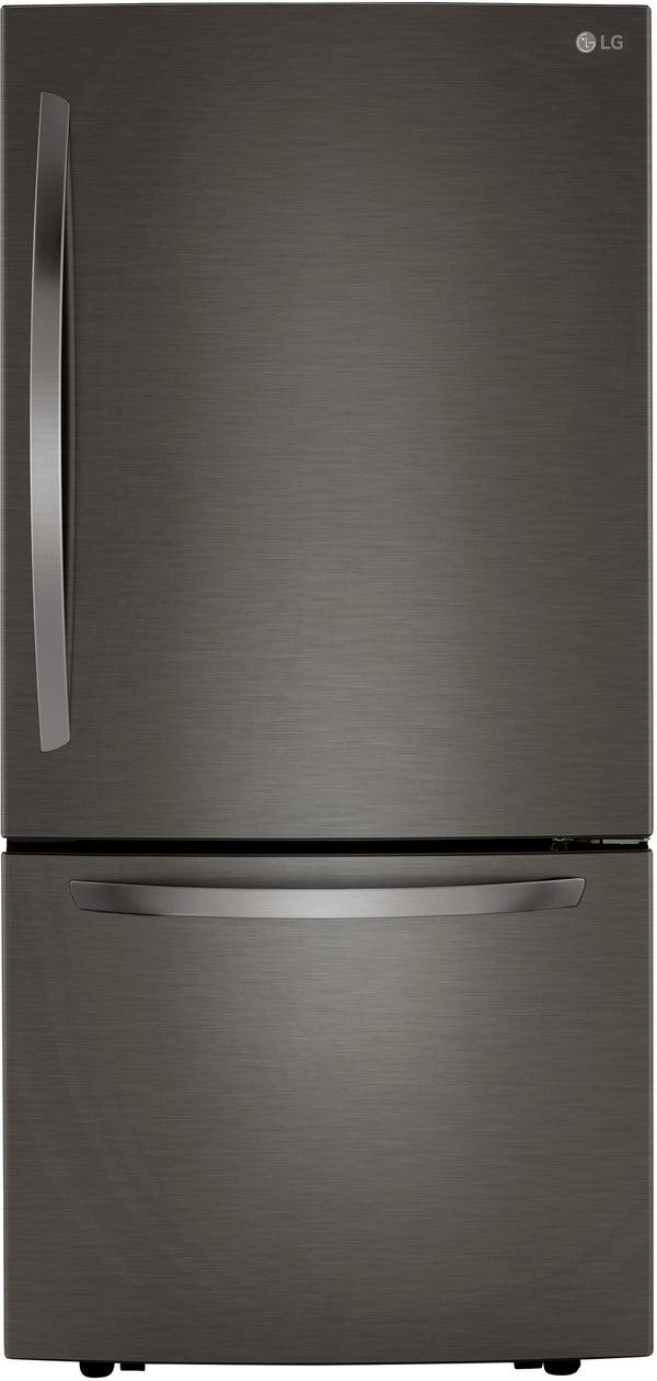 LG 25.5-cu ft Standard-Depth Bottom-Freezer Refrigerator with Ice Maker ( PrintProof Black Stainless Steel )