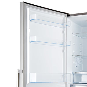 FORNO Guardia 21.6-cu ft Counter-Depth Bottom-Freezer Refrigerator Stainless steel ) ENERGY STAR Certified