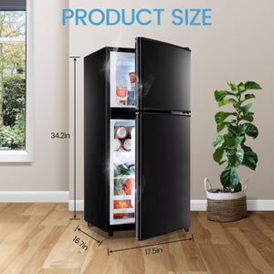 Jeremy Cass 3.5-cu ft with Freezer ( Blavk ) ENERGY STAR