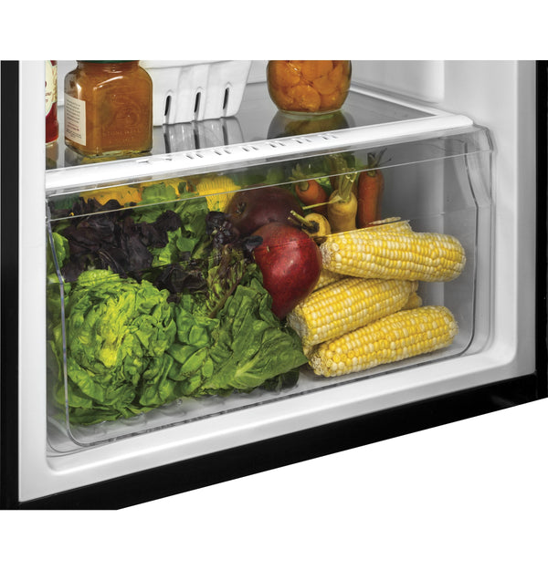 Hotpoint 9.7-cu ft Counter-Depth Top-Freezer Refrigerator ( Black )