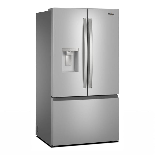 Whirlpool Standard-Depth 29.58-cu ft 3 -Door French Door Refrigerator with Ice Maker with Water and Ice Dispenser ( Fingerprint Resistant Stainless Finish ) ENERGY STAR Certified