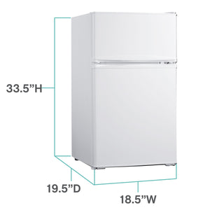 West Bend 4.1-cu ft Mini Fridge with Freezer ( White ) ENERGY STAR