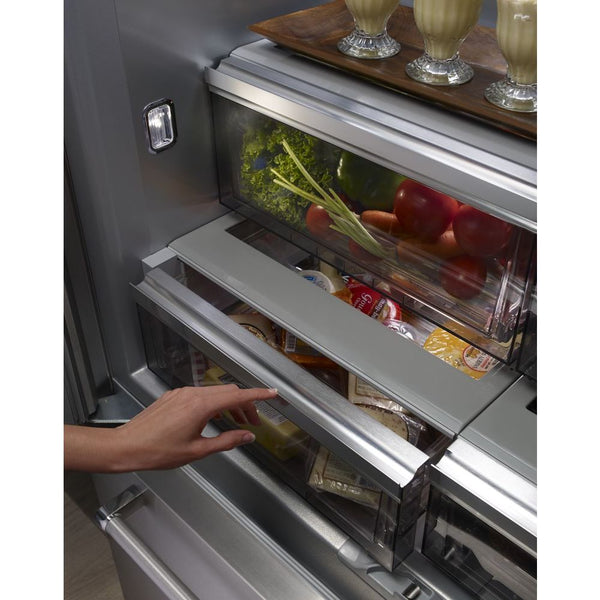 KitchenAid Standard-Depth 24.2-cu ft 3 -Door Built-In French Door Refrigerator with Ice Maker ( Stainless steel ) ENERGY STAR Certified