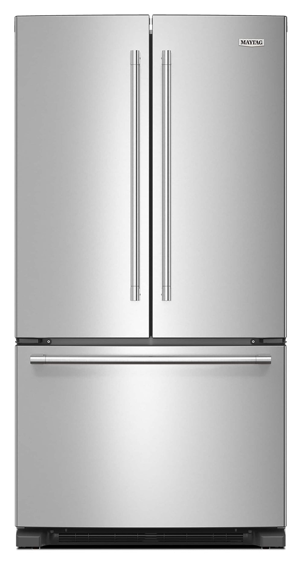 Maytag Standard-Depth 25.2-cu ft 3 -Door French Door Refrigerator with Ice Maker ( Fingerprint Resistant Stainless Steel )