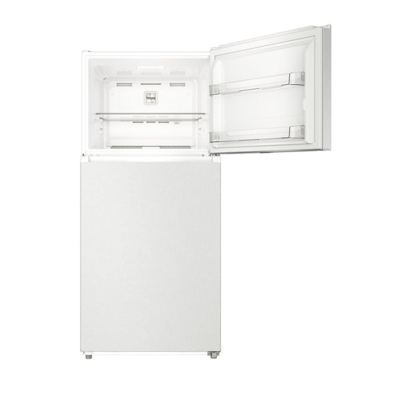 Midea Fingerprint Resistant 20.5-cu ft Top-Freezer Refrigerator ( White ) Garage Ready ENERGY STAR Certified